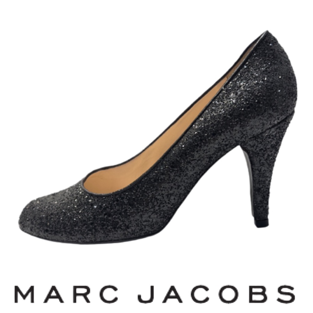 MARC JACOBS | Black Glitter High Heel Pumps Shoes
